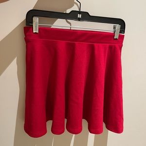 Red skirt